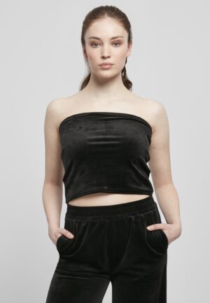 URBAN CLASSICS Sport-BH "Damen Ladies Short Velvet Tube Top"