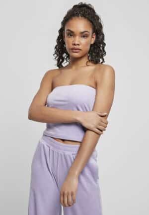 URBAN CLASSICS Sport-BH "Damen Ladies Short Velvet Tube Top"