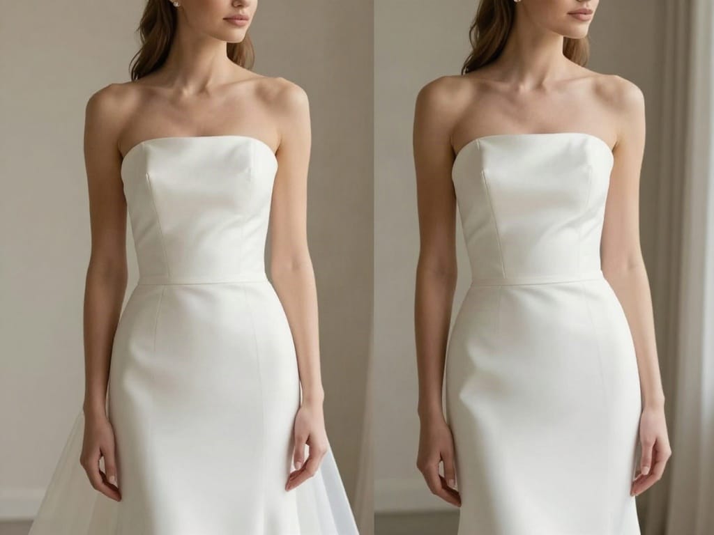 BH unter Brautkleid